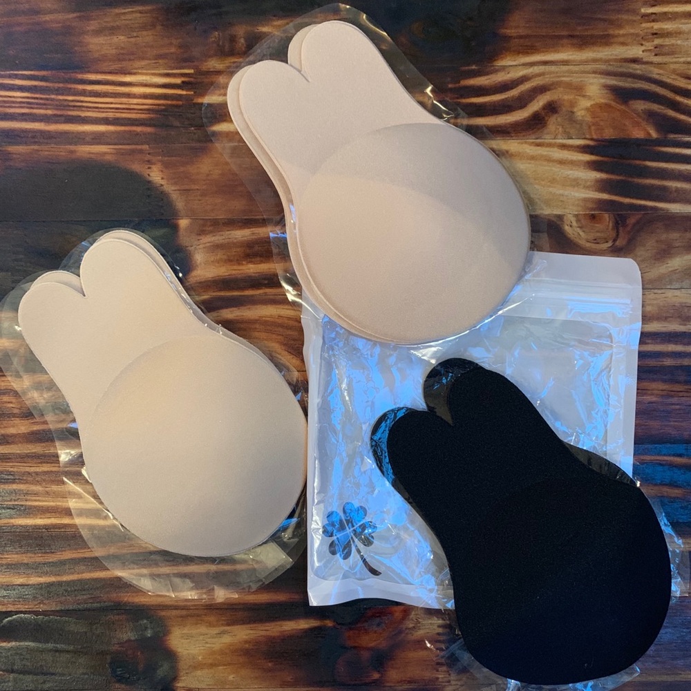 Invisible bunny bra.  3 pair.  Size C/D